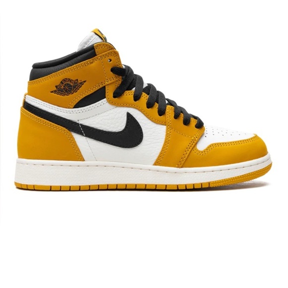 The Air Jordan 1 High OG GS “Yellow Ochre” 4Y/5.5 women - Picture 2 of 5